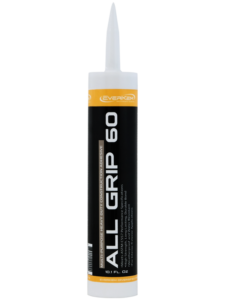 All Grip 60 - Multi Purpose Construction Adhesive is formulated for heavy duty interior and exterior construction, remodeling, and repair projects.