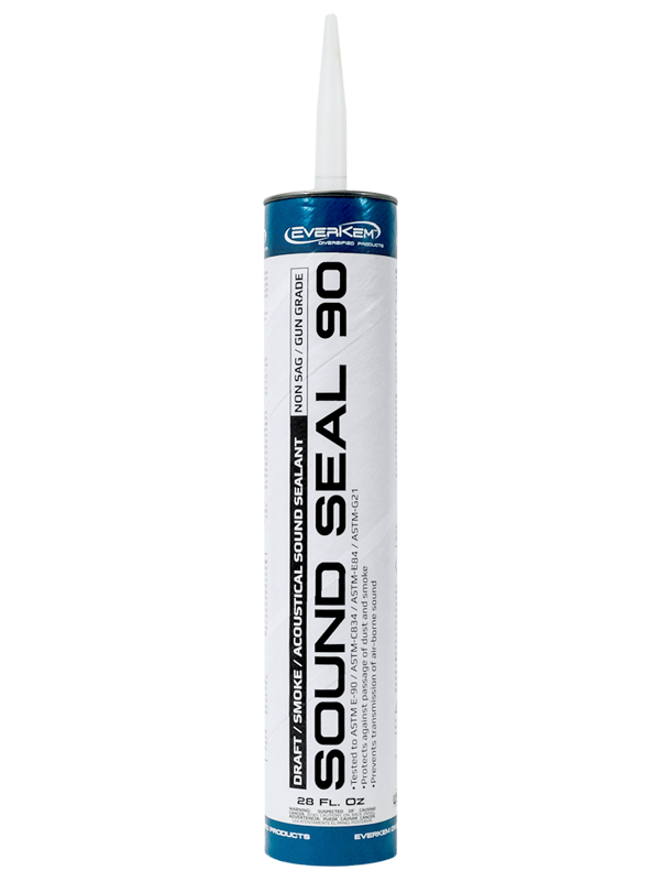 Sound Seal 90 Acoustical Draft, Smoke, and Sound Sealant Sound Seal 90 Acoustical Draft, smoke, and sound sealant is a latex-based sealing compound and is a component in construction assemblies to achieve and maintain the required STC rating.