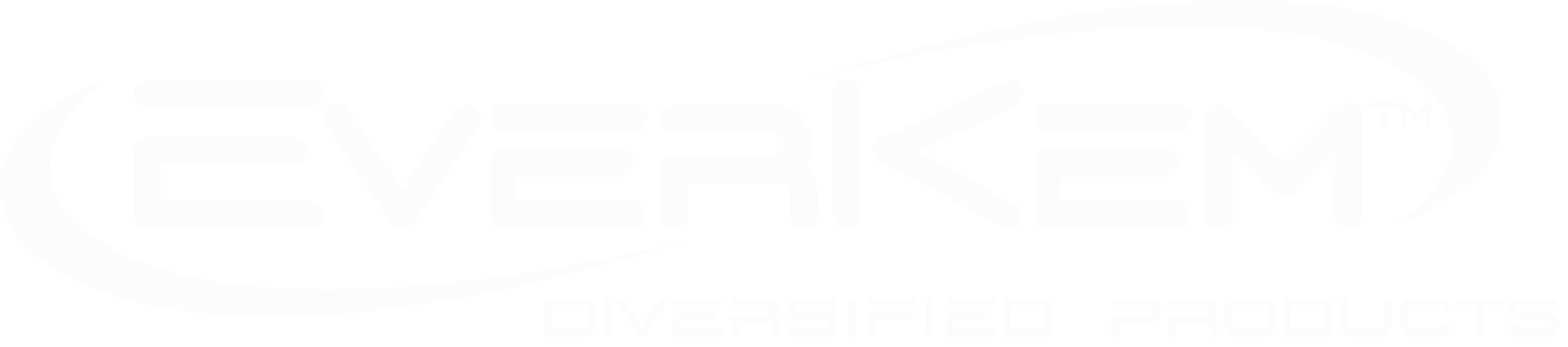 White Everkem Diversified Products logo with no stroke